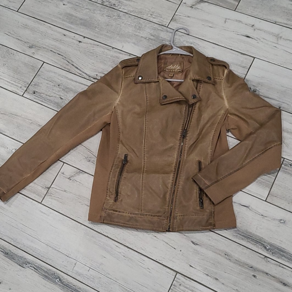 Brown Faux leather jacket